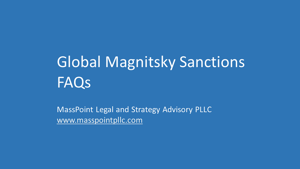 Global Magnitsky Sanctions FAQs